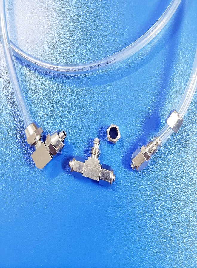 BASE WAVE طقم تحسين أنابيب ثاني أكسيد الكربون المقاومة للماء لأحواض السمك من BASE WAVE (شفاف) (أنبوب ثاني أكسيد الكربون بطول 30 قدمًا / مع وصلة معدنية وأكواب شفط) - Image 3
